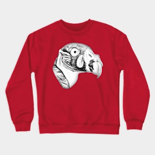 Drawing conversion of the head of a King Vulture Crewneck Sweatshirt